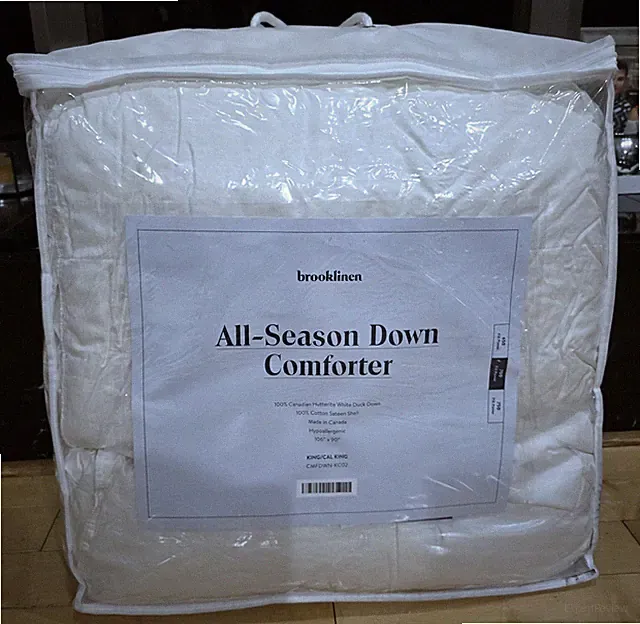 Brooklinen All-Season Down Comforter King/Cal.IKing Hypoallergenic Ret $499 #C3