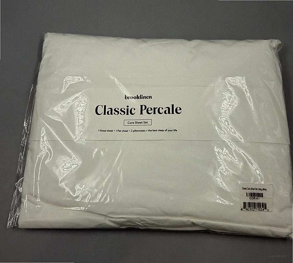 Brooklinen Classic Core Percale Sheet Set -White -King