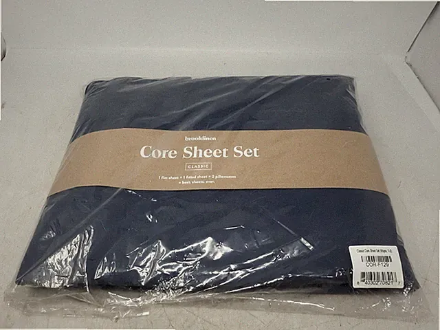 Brooklinen Classic Core Sheet Set Full Abyss Blue