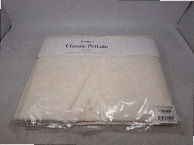 Brooklinen Classic Percale Core Sheet Set Full Cream OEKO-TEX