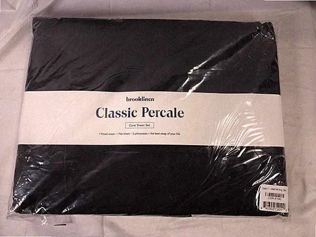 Brooklinen Classic Percale Core Sheet Set King Slate
