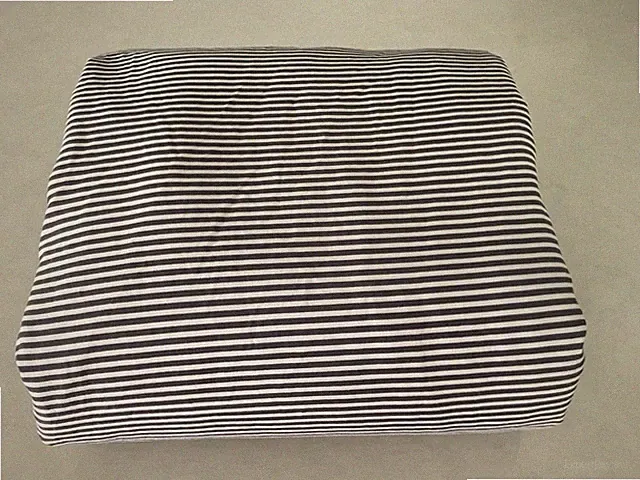 BROOKLINEN Classic Percale Gray Stripe King/Cal king Duvet 88x102