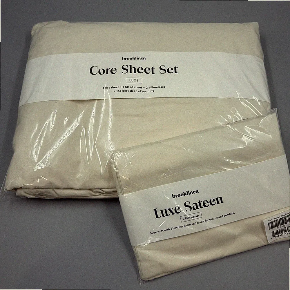 Brooklinen Core Sheet Set & 2 Extra Pillowcases-Cream-King