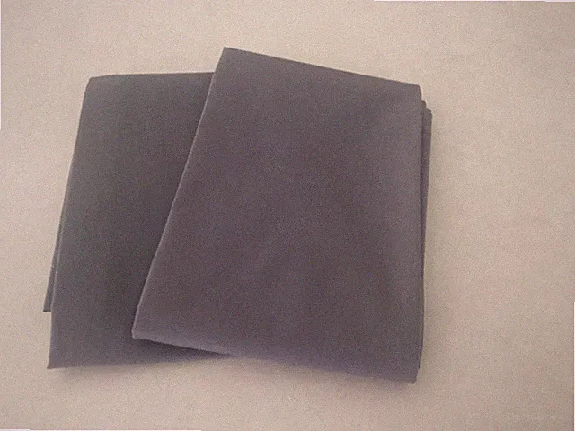 BROOKLINEN DK GRAY PERCALE STANDARD PILLOW CASES 20x27