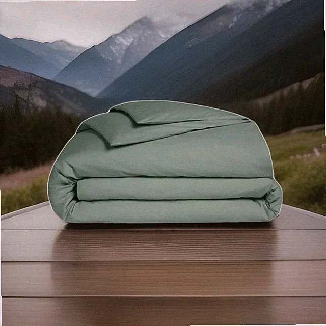 Brooklinen Luxe Cotton King /Cali King Duvet Cover- Botanical Green