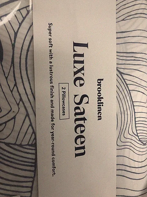 Brooklinen Luxe Sateen 2 Pillowcases Standard Oyster in Storm