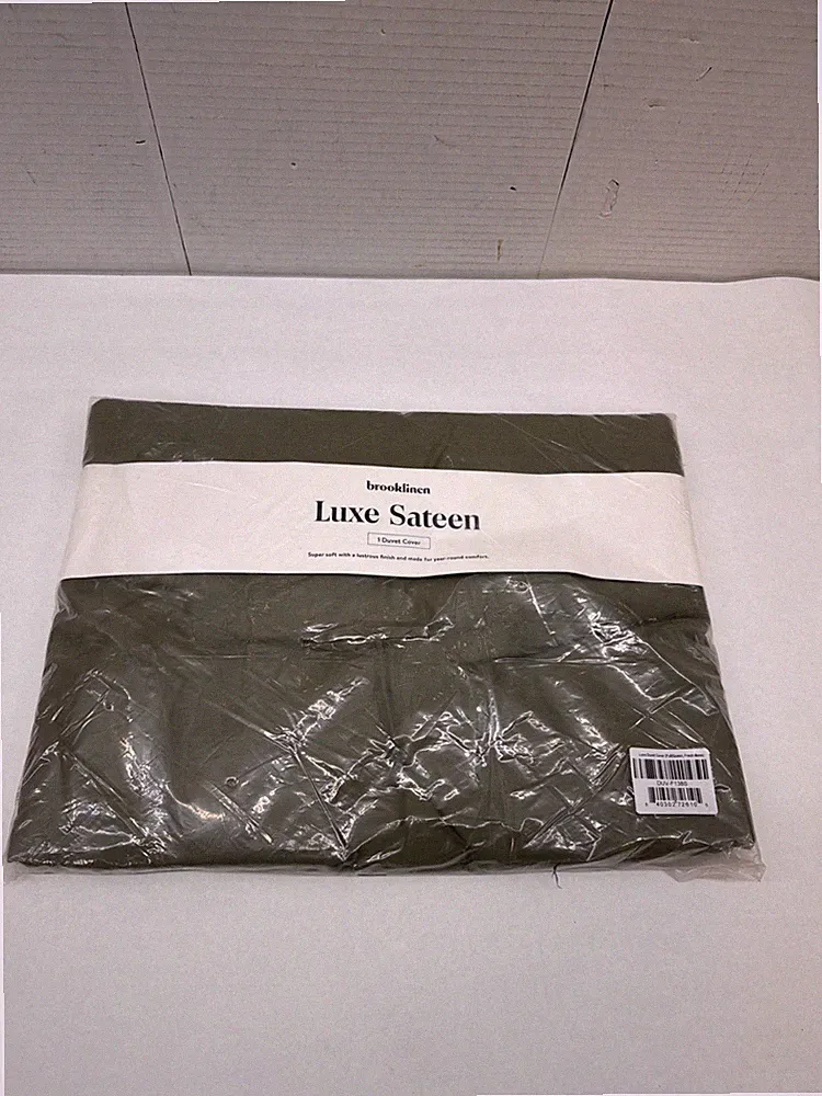Brooklinen Luxe Sateen Duvet Cover Full / Queen Fresh Moss
