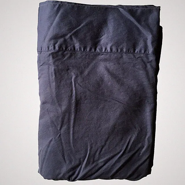 Brooklinen Sheet Queen Flat Dark Blue 100% Cotton Certified
