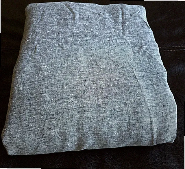 Brooklinen Washed Linen Duvet Cover King/Cal.King Charcoal Chambray Re $339 #448