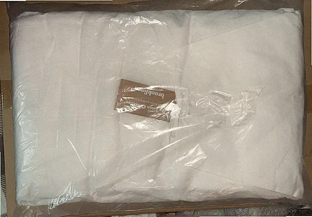 Brooklinen Washed Linen Duvet Cover Queen/Full White Color Retails $299Sealed!