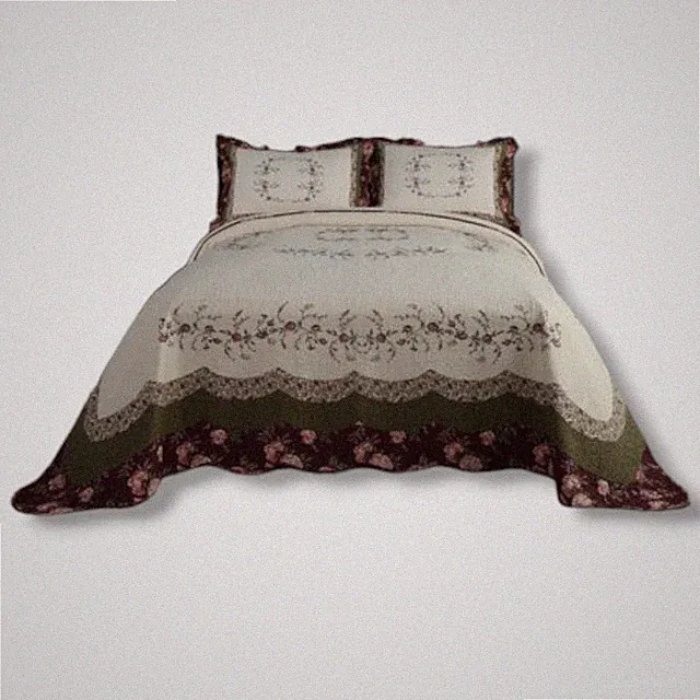 Modern Heirloom Beige Brooke Multi-Color Bedspread King