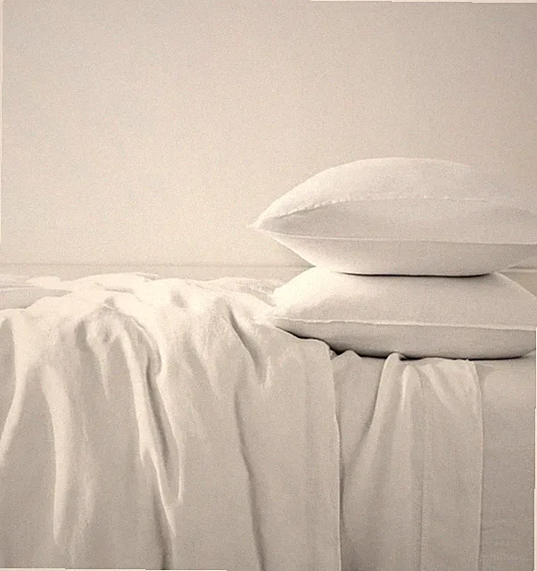 ❤️ NIP Brooklinen Core Full Sheet Set White Washed Linen AMAZING!!!