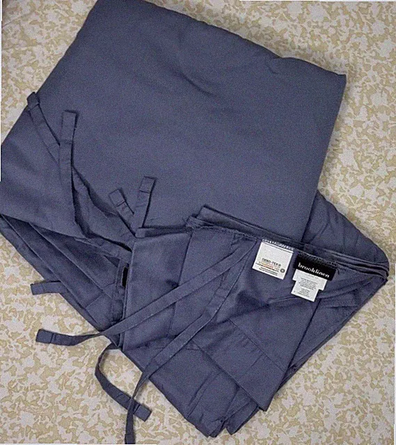 RARE! Brooklinen Full / Queen Luxe Duvet Cover BLUESTONE 2022 MADE IN ISRAEL NEW