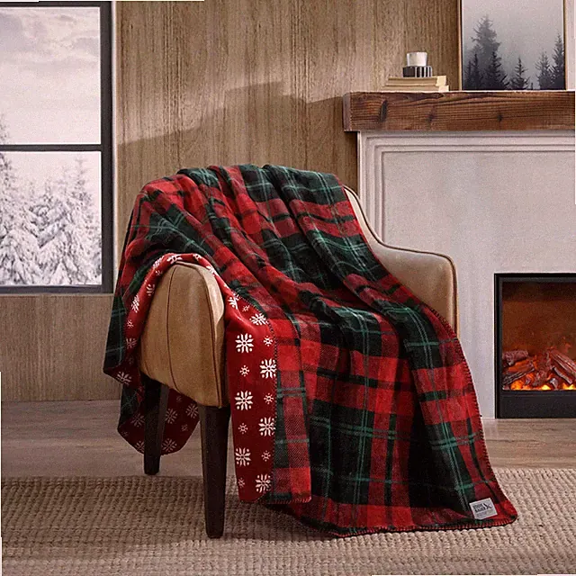 Throw Blanket, Ultra-Soft & Reversible Plush Bedding, Throw Blanket for Cou...